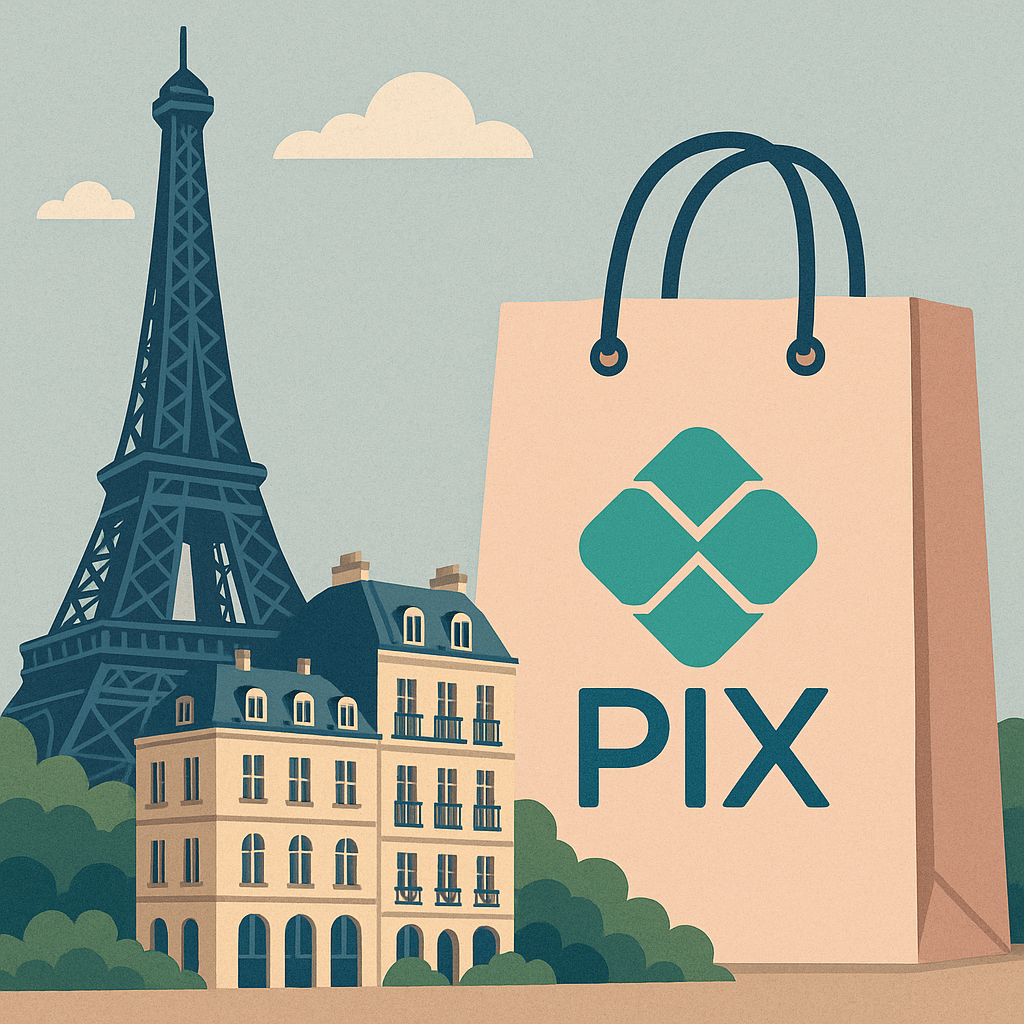 Imagem do artigo Paris agora aceita Pix de turistas brasileiros para compras em reais