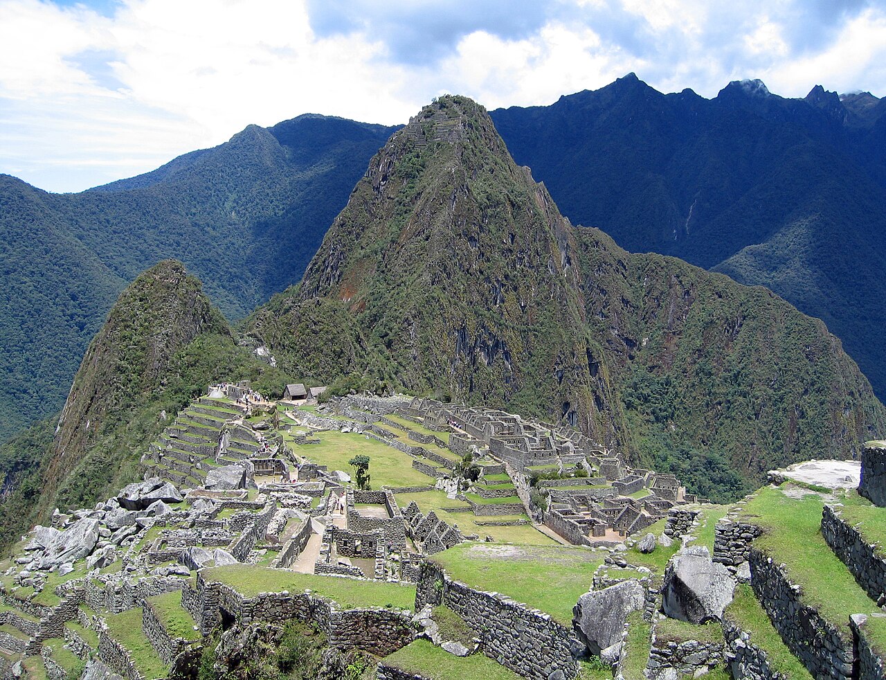 Machu Picchu representando as experiências andinas da América do Sul