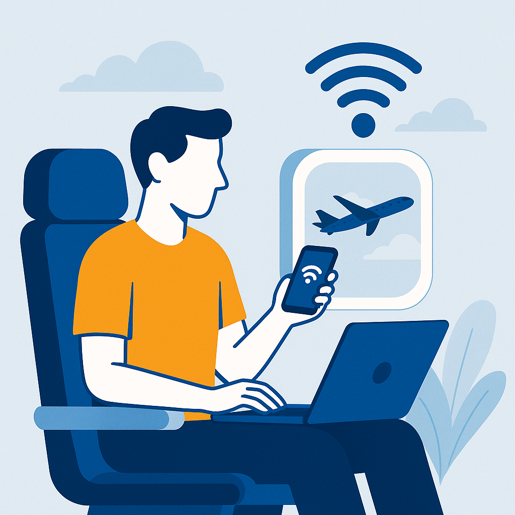 Imagem relacionada ao artigo Como funciona o Wi-Fi a bordo