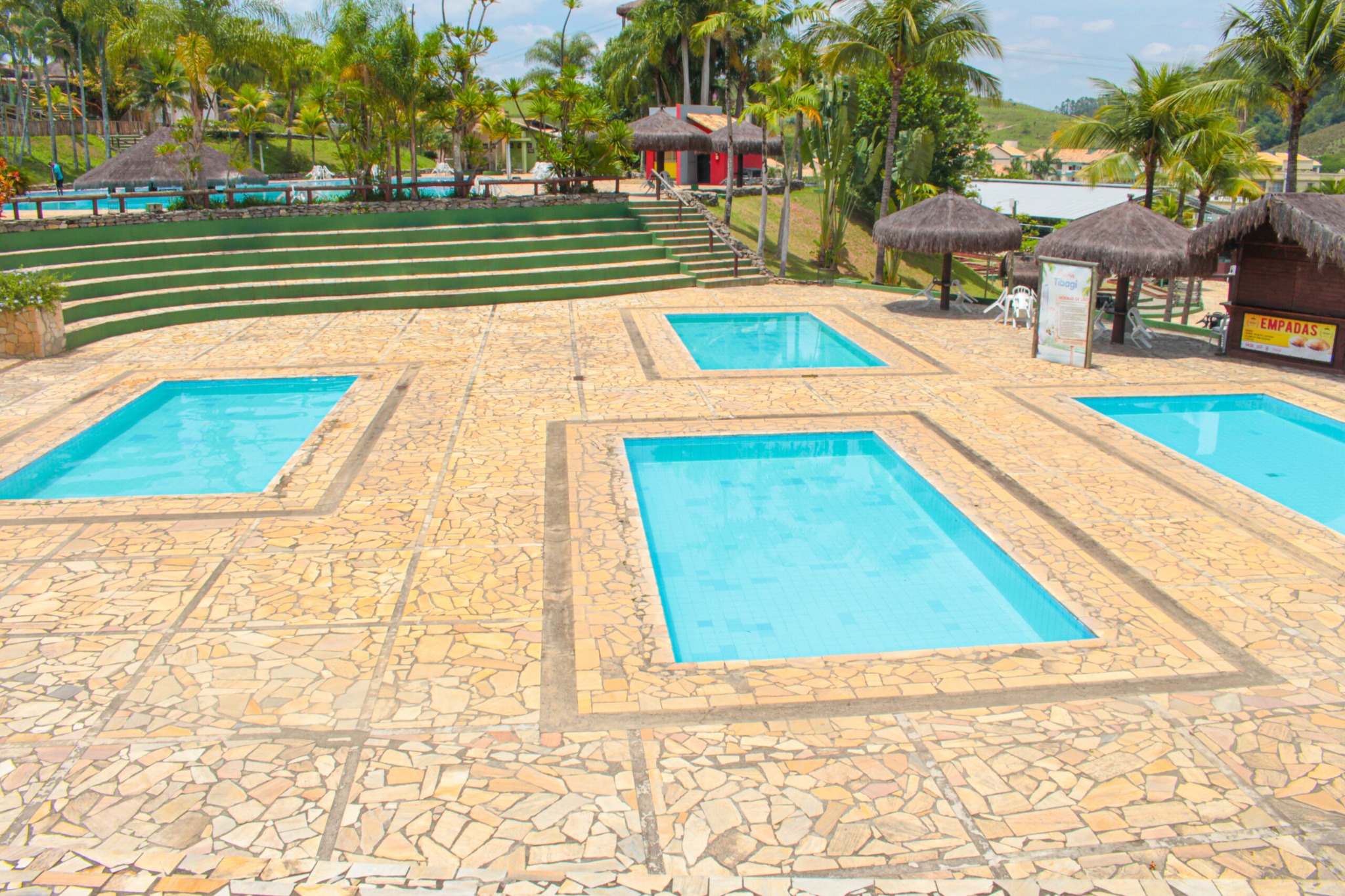 Piscina Pelourinho no Parque Aquático Aldeia das Águas