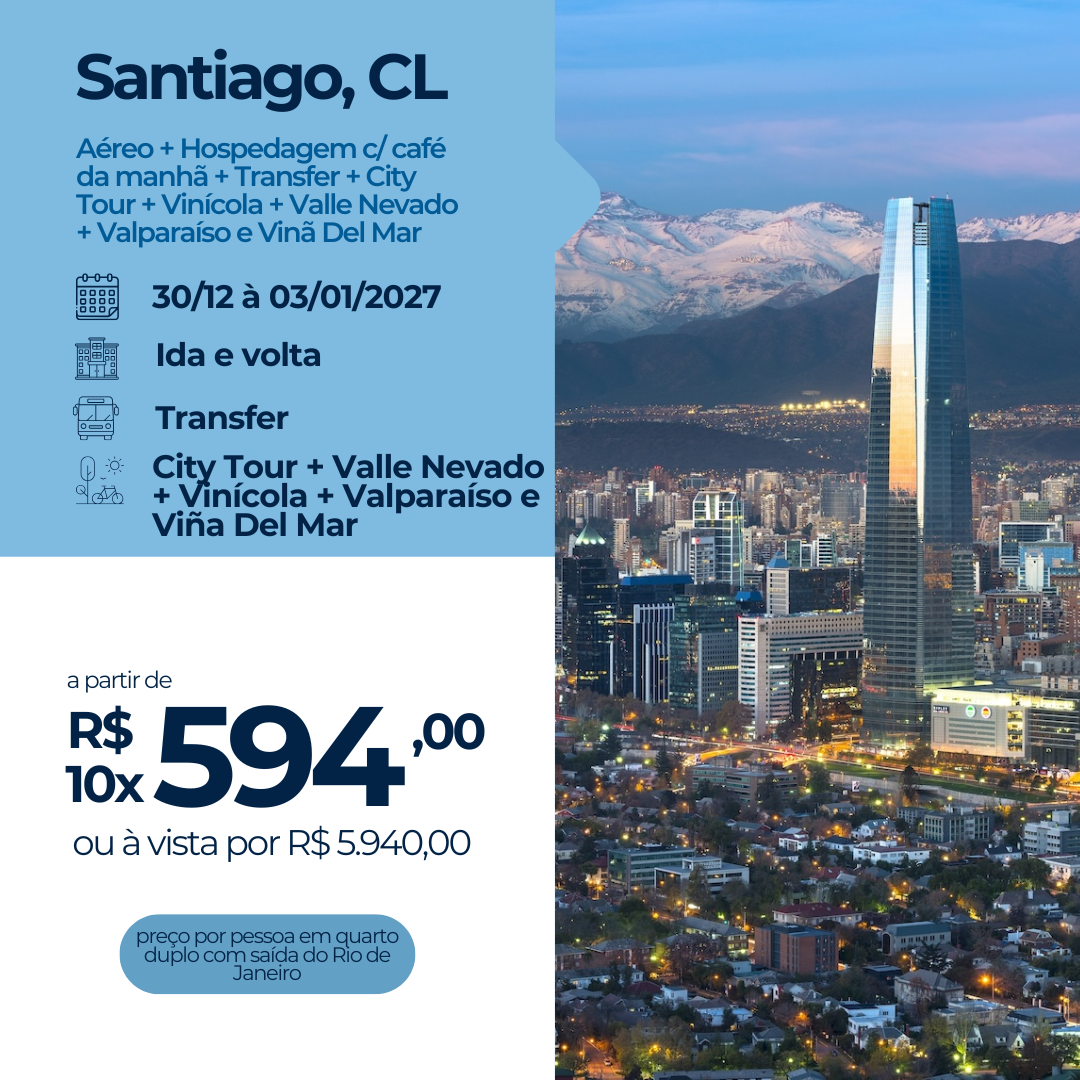 Pacote para Santiago